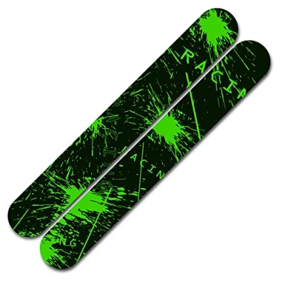 Abbildung von Finest Folia Fahrrad Kettenstreben Schutz Aufkleber Folie Lackschutz (01 Racing Neon Grün)