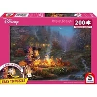 Abbildung von Thomas Kinkade Studios: Disney Mickey and Minnie Sweetheart Campfire, Puzzle