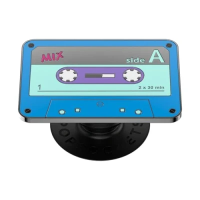 Abbildung von PopSockets: PopGrip Ausziehbarer Sockel und Griff mit einem Austauschbarem Top für Smartphones Tablets Enamel Mix Tape