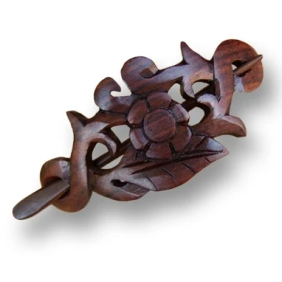 Abbildung von ISLAND PIERCINGS Haarspange Handarbeit aus Holz HS23