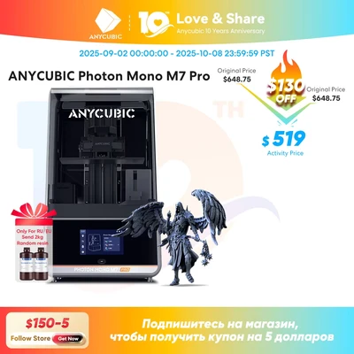 Abbildung von ANYCUBIC Photon Mono M7 Pro UV Harz 3D Drucker 10 &#039;&#039;14k LCD mit automatischer