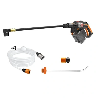 Abbildung von Worx Akku Hochdruckreiniger &quot;WG633E.9 Hydroshot&quot;, bürstenloser Motor, 5 in 1 Druckdüse, ohne und Ladegerät
