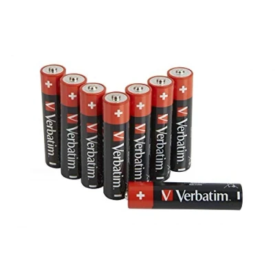 Abbildung von Verbatim Premium AAA Alkalibatterien, 1,5V, LR03 Micro, Batterien AAA, für MP3 Player, Kamera, Fernbedienung, Rasierapparat UVM, Alkaline Batterie, 8 Stück