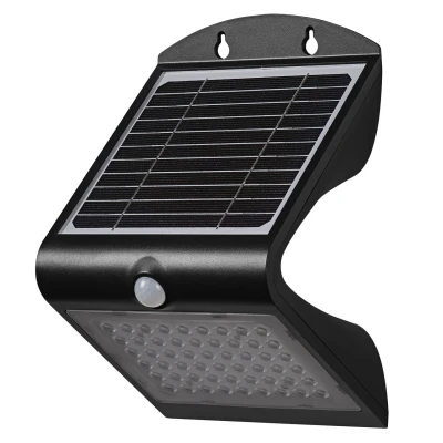 Abbildung von LEDVANCE ENDURA BUTTERFLY Solar Flutlicht, schwarz, 4W, 500lm, Bewegungs &amp; Lichtsensor, Outdoor Leuchte, Batterie aufladbar, umweltfreundlich, lange Lebensdauer, einfache Montage, IP65, 4000K