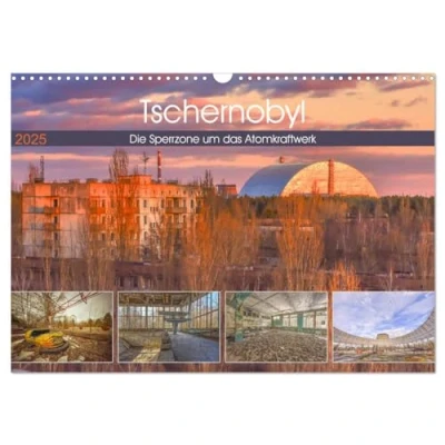 Abbildung von Tschernobyl Die Sperrzone um das Atomkraftwerk (Wandkalender 2025 DIN A3 quer), CALVENDO Monatskalender
