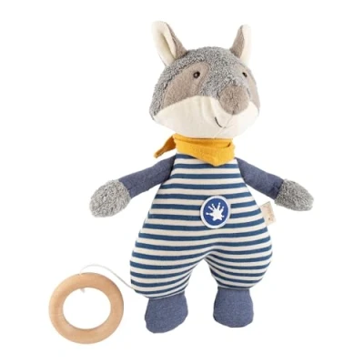 Abbildung von SIGIKID Spieluhr mit Wunschmelodie personalisierbar Geschenk zur Geburt oder Taufe für Babys von an geeignet grau/Waschbär,Onesize,grau/Waschbär
