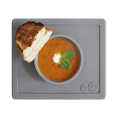 Abbildung von ezpz Happy Bowl Dunkelgrau ab 24 Monaten