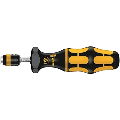 Abbildung von Wera 7440 Kraftform ESD einstellbare Drehmomentschraubendreher mit Rapidaptor Schnellwechselfutter, 1/4 Zoll, 0,3 1,2 Nm