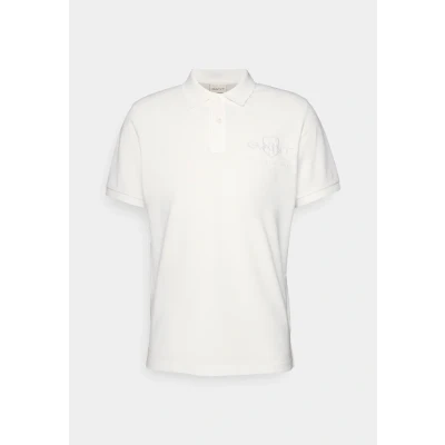 Abbildung von GANT REG Tonal Shield Rugger Poloshirt, Herren, Größe: Large, Eggshell