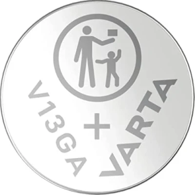 Abbildung von wns emg world Pack kompatibel mit VARTA V13GA LR44 A76 AG13 13GA V76PX SR44 Alkaline Knopfzelle im Blisterpack, 100 Stück