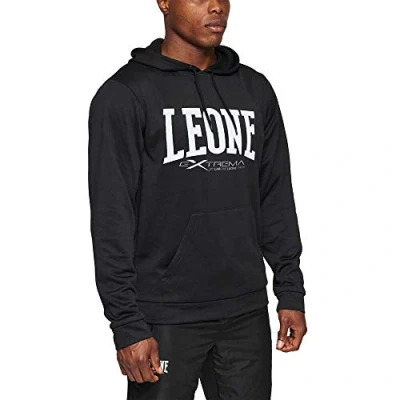 Abbildung von LEONE 1947, Logo Hoodie, Unisex Erwachsene, Schwarz, XXL, ABX111