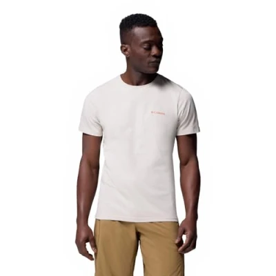 Abbildung von Columbia Rapid RIDGE BACK Graphic TEE Tshirt print, Herren, Größe: XS, Dark stone/button badge