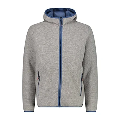 Abbildung von CMP Herrenwolljacke mit fester Kapuze, Rauchmel. Schwarz, 46