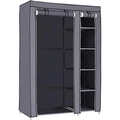 Abbildung von SONGMICS Kleiderschrank Faltschrank mit Kleiderstange, Garderobe