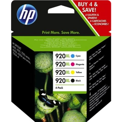 Abbildung von HP 920XL (C2N92AE) 4 farbig Druckerpatrone Hohe Kapazität Multipack
