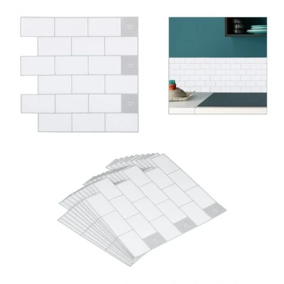 Abbildung von relaxdays Fliesenaufkleber Subway 10er Set, A