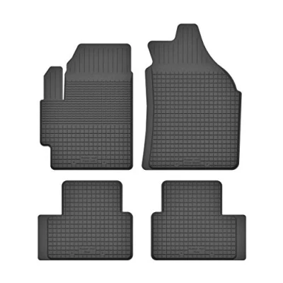 Abbildung von Gummimatten Fußmatten 1.5 cm Rand kompatibel mit Chevrolet Spark I/MATIZ (2000 2009) ideal angepasst 4 Teile EIN Set