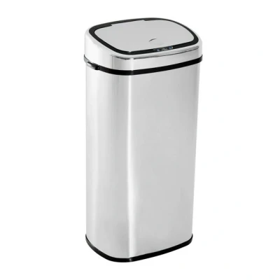 Abbildung von HOMCOM Mülleimer Abfalleimer mit Sensor, aus Edelstahl 68L, für Küche, Silber