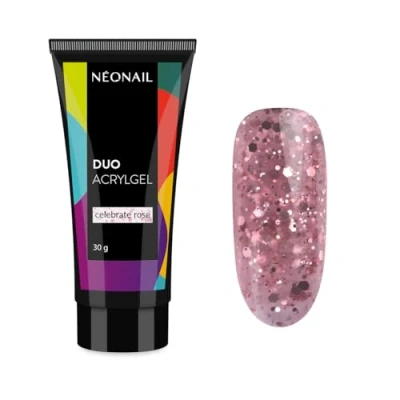 Abbildung von NEONAIL DUO Acrylgel Celebrate Rose Polygel Nägel Gel für Acryl Nagelverlängerung Poly 30 g