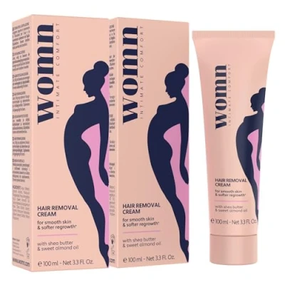 Abbildung von womn 2 x 100 ml Intimate Comfort HAARENTFERNUNGSCREME Enthaarungscreme für Bikinizone und Achselhöhlen (Set, 2x100ml)