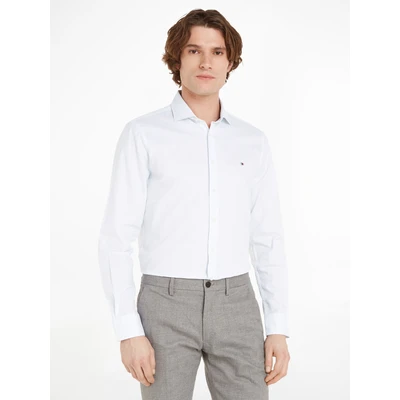 Abbildung von Tommy Hilfiger Langarmhemd CL W DOBBY PRINT SF SHIRT