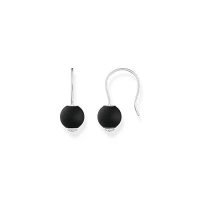 Abbildung von THOMAS SABO Paar Ohrhaken H2252 023 11, 082 14, mit Onyx oder Süßwasserzuchtperle
