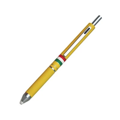 Abbildung von OSAMA Quadra Kugelschreiber mit Minenhalter, 0,8 mm Spitze + 0,5 Mine, Ideal für Schul und Schreibbedarf, Büro, Universität Farbiger Tinte in Schwarz, Blau, Rot Fuchsia