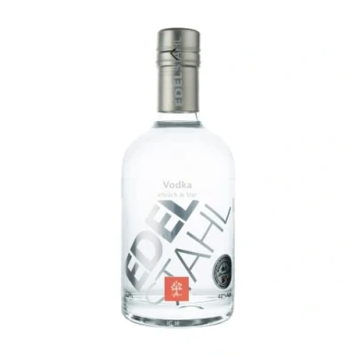 Abbildung von EDELSTAHL Vodka 1x0,35L 40% vol. Alk edler deutscher aus Weizen weicher, milder Geschmack Klare Spirituose für Longdrinks, Cocktails Premium Wodka