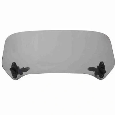 Abbildung von Motorrad Windabweiser und Windabweiser, für Motorrad, Spoiler, Universal, modifiziert, Verstellbarer Clip, verstellbar, Verlängerung (Rauchfarben)