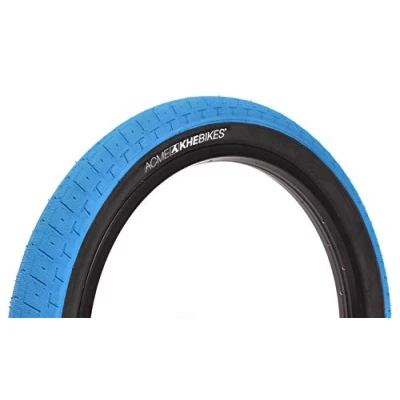 Abbildung von BMX REIFEN ACME 20 x2.40 ZOLL BLAU SCHWARZ KHEBIKES