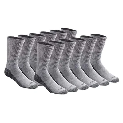 Abbildung von Dickies Herren Dri Tech Moisture Control Crew Socken Multipack, Grau (12 Paar)
