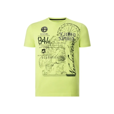 Abbildung von Jan Vanderstorm Dominik Tshirt print, Herren, Größe: 3XL, Hellgrün