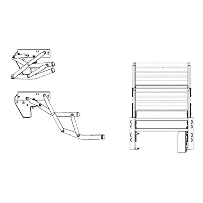 Abbildung von Thule Omnistor Trittstufe Double Step electric 12 V 440 Alu