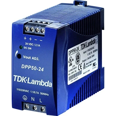 Abbildung von TDK Lambda DPP 50 24 Strømforsyning til DIN skinne (DIN Schiene) V/DC 2,1 A W 1 x