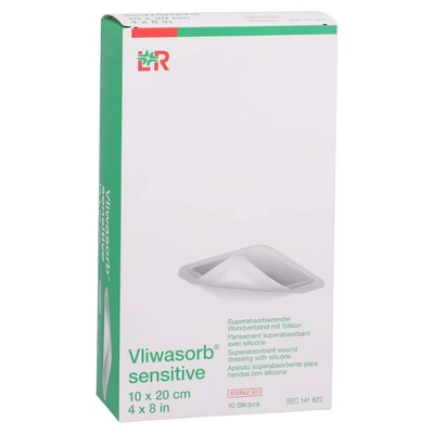 Abbildung von Vliwasorb Sensitive 10x20 cm superabsorb 10 St