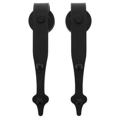 Abbildung von Intersteel 2er Set Hängerollen Classic 290 mm mattschwarz