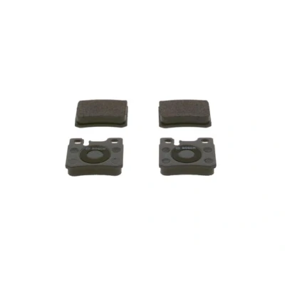 Abbildung von BOSCH 0 986 490 260 Bremsbelagsatz Low Metallic mit Anti Quietsch Blech, Montageanleitung MERCEDES BENZ: SLK, C Klasse Limousine