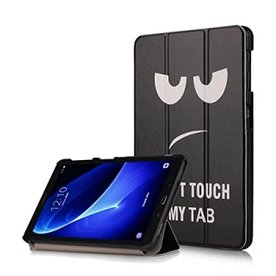 Abbildung von XITODA Schutzhülle für Samsung Galaxy Tab A 10.1 2016, PU Leder mit Standfunktion Hülle Zoll 2016 (LTE SM T585N / WiFi T580N),Don&#039;t Touch