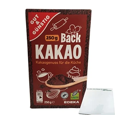 Abbildung von Gut &amp; Günstig Back Kakao (250g Packung) + usy Block