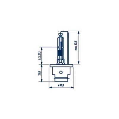 Abbildung von NARVA 840063000 Glühlampe, Fernscheinwerfer D2R 85V 35W Xenon MERCEDES BENZ: C Klasse T modell, Limousine, S VOLVO: V70 2