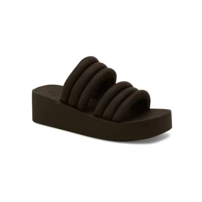 Abbildung von Roxy Pantolette flach, Damen, Größe: 36, Blk Textil/synthetik