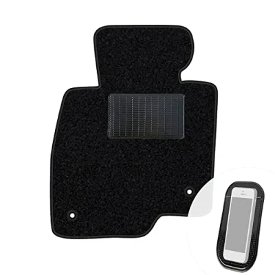 Abbildung von moto MOLTICO Fahrer Fußmatte Auto Velours Fahrerseite Autoteppiche Schwarz Fahrermatte 1 teilig passend für Mazda 6 III GJ ab 2013