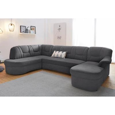 Abbildung von DOMO collection Wohnlandschaft &quot;Sarafina U Form&quot;, wahlweise mit Bettfunktion, optional Federkern