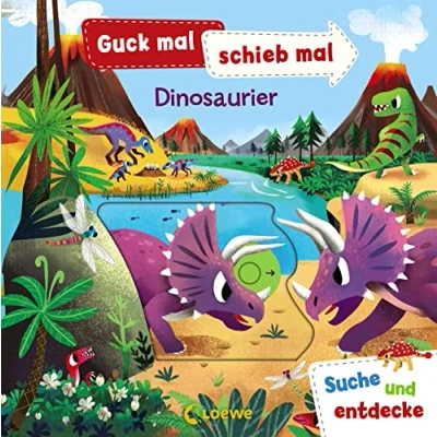 Abbildung von Guck mal, schieb mal! Suche und entdecke Dinosaurier: Pappbilderbuch ab 2 Jahre: Pappbilderbuch, Buch mit Klappen Jahre