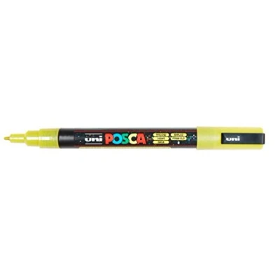 Abbildung von Uni Ball Fasermaler Posca PC 3M 0,9 1,3mm Glitter gelb