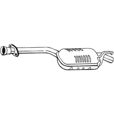 Abbildung von BOSAL 175 241 Mittelschalldämpfer MERCEDES BENZ: 190
