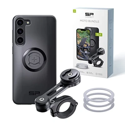 Abbildung von SP CONNECT Moto Bundle II SPC+ kompatibel mit Samsung S23+ Handyhalter für Motorrad Bike Moped Roller Gadget Halterung Navi