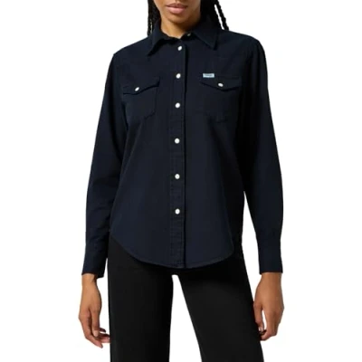 Abbildung von Wrangler Heritage Hemdbluse, Damen, Größe: 38, Black