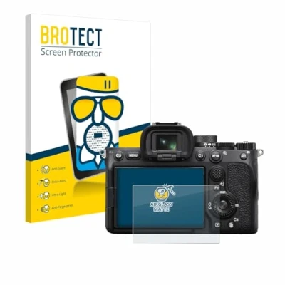 Abbildung von BROTECT Entspiegelungs Schutzglas für Sony Alpha 7 IV Schutz Folie Panzerfolie Glas Matt [Extrem Kratzfest 9H, Anti Reflex, Fingerprint]