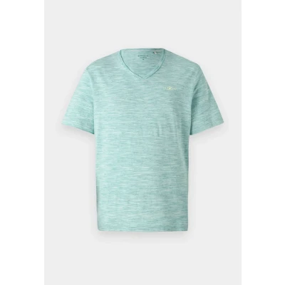 Abbildung von TOM Tailor Injected V NECK Tshirt basic, Herren, Größe: 3XL, Bottle green/white